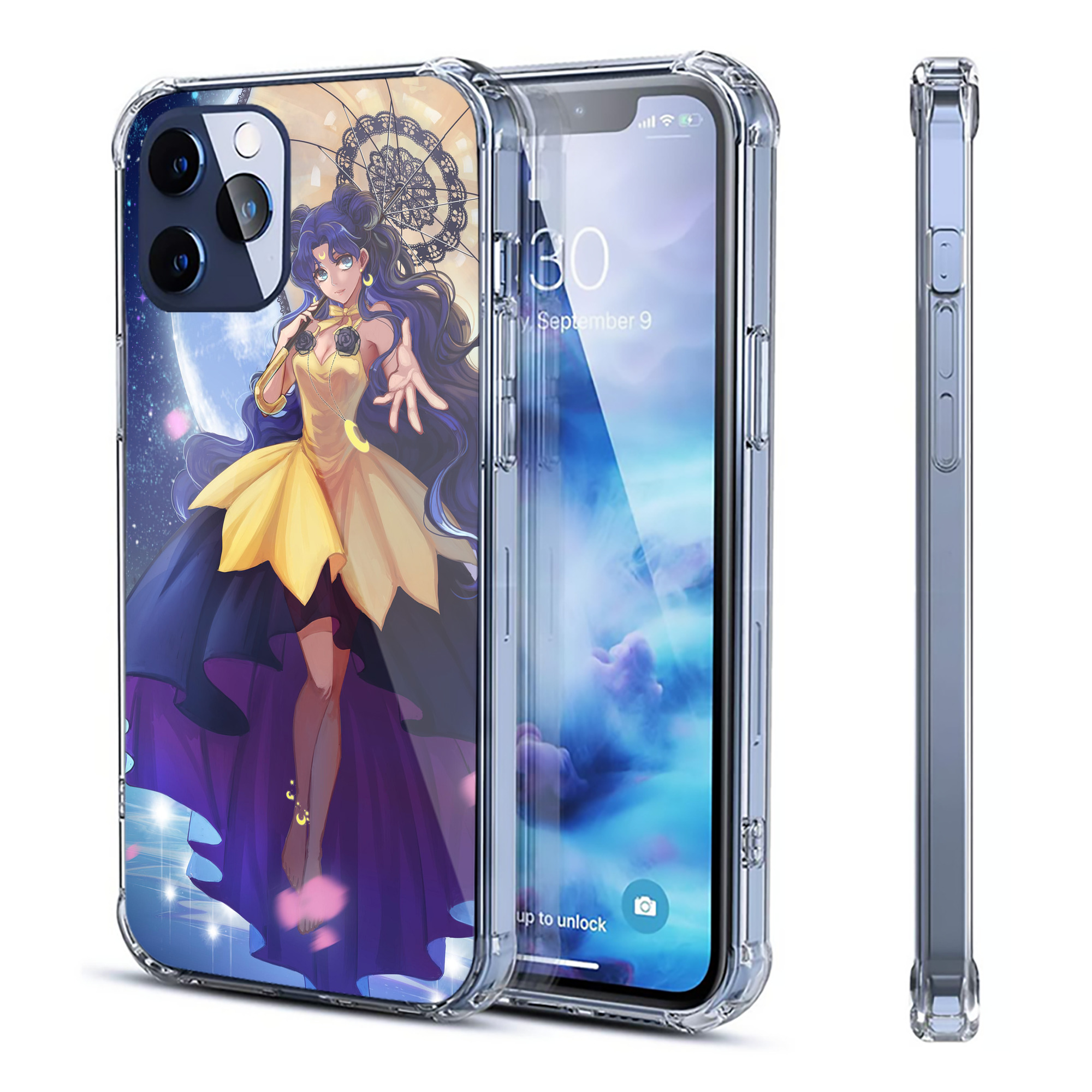 （画像用） 美少女戦士セーラームーン Sailor Moon 【iPhone 12シリーズ対応】透明スマホケース（クリアソフトケース）